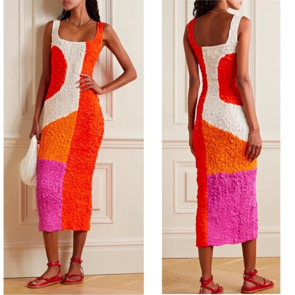 Mara Hoffman Sloan Dress in Pomelo Sz S